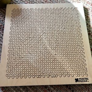 Wooden fractal puzzle